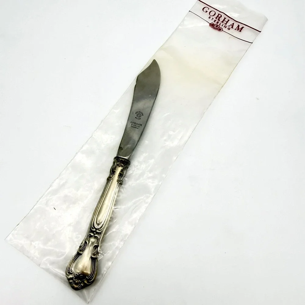 Gorham Sterling Silver Handle Butter Spreader‎ Knife 6.5
